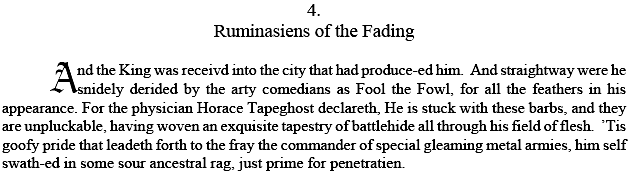 Book of Wine & Seizures-When Special Armies Collapse Ch. 4 Ruminasiens of the Fading